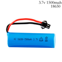 3.7V 1500mAh 15c Lipo Battery remote control helicopter / Airplanes / car Battery 3.7v 18650 cylindrical Lipo battery SM plug 2024 - buy cheap