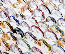 Новинка, 3000 шт., женские свадебные кольца из нержавеющей стали 316L с цирконием для женщин, серебряные и золотые кольца из нержавеющей стали, Бесплатная доставка DHL 2024 - купить недорого