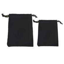 10*12cm 50 pçs preto jóias sacos de veludo para embalagem presentes artesanal diy bolsas de jóias femininas flanela saco de cordão 2024 - compre barato