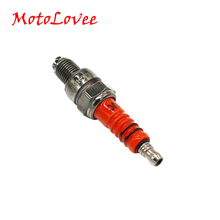 MotoLovee 12V Motorcycle Spark Plug A7TC A7TJC 3 Electrode GY6 50 to 125cc Moped Scooter ATV Quads Modification Part 2024 - buy cheap