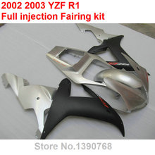 Kit de carenado para Yamaha, piezas de carrocería de color negro y plateado, YZF R1 2002 2003, YZFR1 02 03 BV15 2024 - compra barato