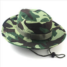 Men Bucket Hat Boonie Casual Sun Protection Cap Wide Brim Military Print Flat Casual Hat New High Quality 0015 2024 - buy cheap