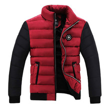 Chaqueta de invierno para hombre, abrigos ajustados con cuello levantado, Parkas acolchadas de algodón, chaquetas de vestir exteriores, 3XL, 4XL, novedad de 2019 2024 - compra barato