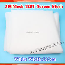 White 5 Yards Meters 300M 120T Count Silk Net Stenci Polyester Silk Screen Printing Mesh 127CM Width High Quality 2024 - buy cheap