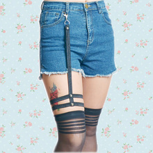 1pc 2017 Fetish Wear Leg Harness Criss Cross Body liguero Garters Legs Garters Thigh Harness Bondage Lingerie Sexy Harness Set 2024 - buy cheap