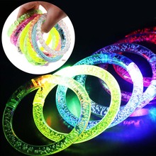 5PCS Acrylic Flash LED Light   Light up Bracelet Emitting Electronic Bracelet Luminous Glowing Bracelet Toys For Christmas 2024 - buy cheap