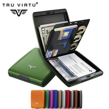 Germany TRU VIRTU aluminum wallet wallet card holder anti- degaussing multifunctional upscale business men 2024 - купить недорого