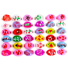 10pcs Wholesale Lots Mixed Kid Children's Lucite Resin Rings Chunky Charm Jewelry Party Gift Cheap Drop Ship 2024 - купить недорого