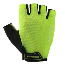 Fluorescent Green/Black Cycling Gloves Men Women Bicycle Riding Glove luva ciclismo Breathable Net guantes mtb Cycle Bike Gloves 2024 - buy cheap