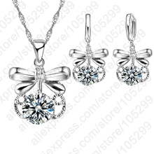 Luxo 925 prata esterlina cúbica zircônia cúbica pingente libélula para garotas colares joias brinco de gota para casamento conjunto de joias 2024 - compre barato