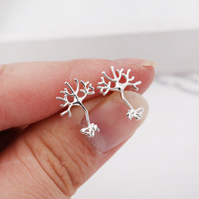 SMJEL 2017 Fashion women Earrings Cute Neuron Stud Earrings for women Anatomy Neuron Earings Biology pendientes gifts S066 2024 - buy cheap