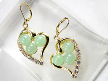 Factory direct  New Style!Factory direct  8MM Light Green Jewelry Drop Earring 925 CZLuxury Girls Wedding 2024 - buy cheap