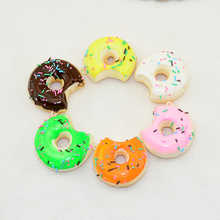 6pcs imitação cor donuts bolo, pão, bolo falso, conjunto modelo 2024 - compre barato