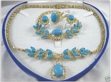 Conjunto de anillo y pendientes, pulsera y collar, caja de regalo (akk685), envío gratis 2024 - compra barato