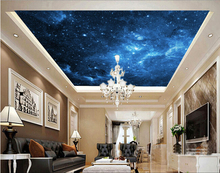 Papeles de pared personalizados, universo, estrellas usadas en la sala de estar, dormitorio, barra para techo, pared KTV, Papel de pared impermeable, vinilo 2024 - compra barato