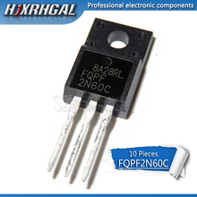 10 шт., FQPF2N60C, TO-220F 2N60C 2N60 TO220F 2024 - купить недорого