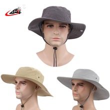 2018 Fisherman Hats womens wide brim hat Waterproof Brand Cowboy Hat for men Outdoors Bucket Hat Panama Male Caps  Bob 2024 - buy cheap
