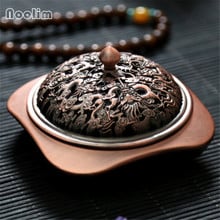 Dragon And Phoenix Carved Copper Coil Incense Burner Antique Incense Holder Aromatherapy Censer Home Teahouse Decoration 2024 - buy cheap