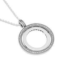 Spinning Hearts Necklace & Pendant sterling silver jewelry Women New Jewelry DIY Wholesale Pendant Necklace 2024 - buy cheap
