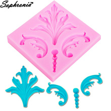 10PCS/SET M344 Retro European Relief  Silicone Cake Mold Fondant Lace Cake Decorating Tools Chocolate Soap Gumpaste 7*0.7CM 2024 - buy cheap