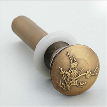 High quality Solid Anti-bronze Brass Bathroom Lavatory Sink Push-down Pop Up Basin Drain bathroom parts faucet accessories 2024 - buy cheap