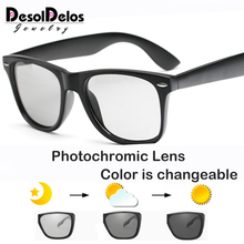 Мужские и женские фотохромные поляризованные солнцезащитные очки DD, винтажные очки с покрытием UV400 2024 - купить недорого