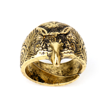 Vikingo-anillo con hebilla de Odin para hombre y mujer, sortija Huginn con diseño nórdico de cuervos, hebilla de Odin escandinavo, joyería para 2024 - compra barato