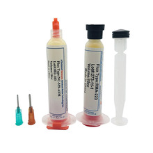 Seringa de ponta flexível com reparação de fluxo de solda, 2 peças/conjunto