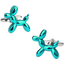 Hyx camisa de luxo azul botões de punho para cachorro, para homens marca botões abotoaduras joias de alta qualidade 2024 - compre barato