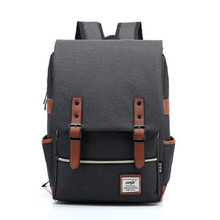 Vintage Canvas Men's Backpack Women 15.6 Inch Laptop Backpack Men Female School Bag Travel Bag Backpacks For Teenage Girls 2019 2024 - buy cheap