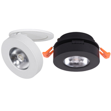 Ultrathin 10W LED Down Lamp, 7W/5W  90 Degree Foldable and 360 Degree Rotatable COB LED Ceiling Spot Light White /Black Shell 2024 - buy cheap