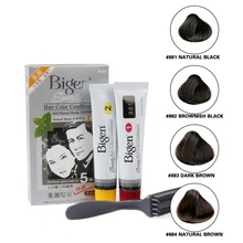 Bigen 5 Minutes Fast Hair Coloring Hair Dye Color Conditioner With Natural Herbs Natural black/Brownish Black/Dark Brown/Brown 2024 - buy cheap