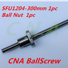 Tornillo de bola 1204 SFU1204 300mm, tornillo enrollado con tuerca de bola única para piezas CNC 2024 - compra barato