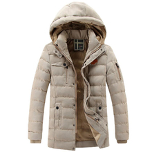 Winter Thicken Parka Men Casual Outwear Windproof Fleece Warm Long Coat Man Winter Jacket Hooded Detachable Mens Warm Clothes 2024 - buy cheap