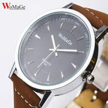 Mens Watches Top Brand Luxury Womage Fashion Man Business Leather Quartz Men's Watch Male Clock relogio masculino erkek kol saat 2024 - buy cheap