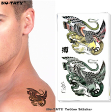 Nu-taty-adesivo de tatuagem temporário monstro gryfão, arte corporal flash, 17*10cm à prova d'água, estilo de carro, adesivo de parede 2024 - compre barato