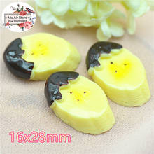 10pcs Chocolate banana fruit Resin Flat back Cabochon miniature food Art Supply Decoration Charm 2024 - buy cheap