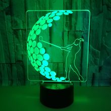 Ecommerce Supply Golf  Table Lamps For Living Room Multi color Touch 3d Night Desk Lamp Acrylique Usb Table Lamps 2024 - buy cheap