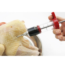 Marinade Injector Flavor Syringe Cooking Meat Poultry Turkey Chicken BBQ Tool for Dinner 2024 - купить недорого