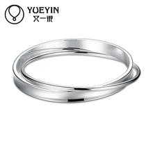 2016 New Arrival silver-plating bracelet silver bangles for ladies Classic pulsera Wholesale Retail Jewelry supplier 2024 - buy cheap