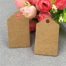 200Pcs Simple Style Tags and Hemp Strings for Jewelry Box Products Gift Hang Tags Brown Black White Blank Kraft Paper Cardboard 2024 - buy cheap