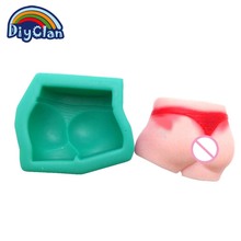 Molde de silicona para jabón de Bikini, para pastel, Swimminghip, estilo flan, Chocolate, S0354NK 2024 - compra barato