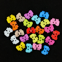 50PCS Mini Tiny Plastic Bows Buttons Sewing Doll Clothes Sewing Resin Button Scrapbooking DIY Accessories Scrapbook Cardmaking 2024 - buy cheap