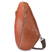 Cow Leather Genuine Leather Chest Bag Man Small Crossbody Bag Shoulder Bag Casual Outdoor Bags 2024 - buy cheap