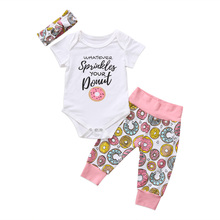 Комплект из 3 предметов: комбинезон, штаны, леггинсы, комбинезон, комплект одежды для новорожденных девочек 2024 - купить недорого