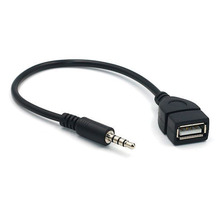 3,5 мм штекер аудио AUX разъем к USB 2,0 Тип A женский фотокабель 2024 - купить недорого