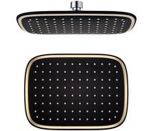 10inch square gold and black color  waterfall shower head high qualtiy top shower overhead shower TH598 2024 - buy cheap