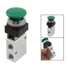 Pneumatic switch 1/4" PT Green Mushroom Button 3 2 Way Pneumatic Mechanical Valve JM 322PB 2024 - buy cheap