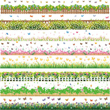 Цветок Трава садовые растения наклейки на плинтус и стены Гостиная Детская домашний декор kithen спальня обои дети виниловые наклейки 2024 - купить недорого