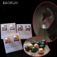 MIX COLOR 100 PAIRS/LOT 6-7MM Size Genuine Natural Freshwater Pearl Stud Earrings Jewelry Hot Cheap Sale 2024 - buy cheap